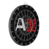 Bloedgroep A Japanse Kanji Dartbord (Voorkant Links)