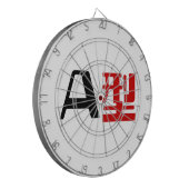 Bloedgroep A Japanse Kanji Dartbord (Voorkant Links)