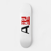 Bloedgroep A Japanse Kanji Persoonlijk Skateboard (Voorkant)