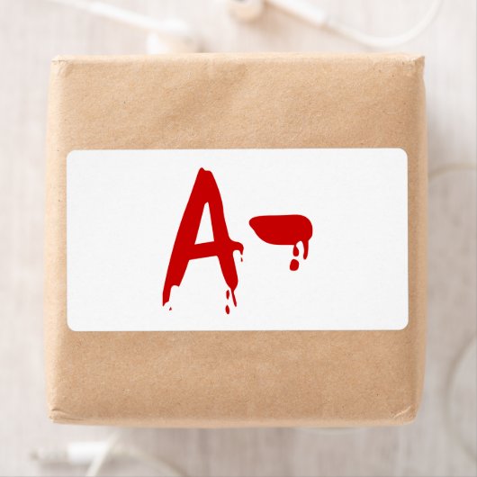 Bloedgroep A - Negatief #Horror-ziekenhuis Etiket