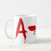 Bloedgroep A - Negatief #Horror-ziekenhuis Koffiemok (Links)