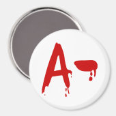 Bloedgroep A - Negatief #Horror-ziekenhuis Magneet (Voorkant / Achterkant)