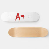 Bloedgroep A - Negatief #Horror-ziekenhuis Persoonlijk Skateboard (Horizontaal)