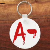 Bloedgroep A - Negatief #Horror-ziekenhuis Sleutelhanger (Voorkant)