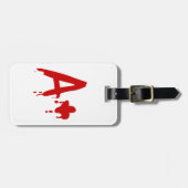 Bloedgroep A+ Positief #Horror Hospital Bagagelabel (Voorkant horizontaal)