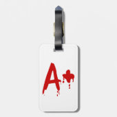Bloedgroep A+ Positief #Horror Hospital Bagagelabel (Achterkant verticaal)