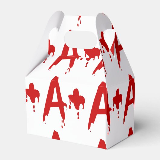 Bloedgroep A+ Positief #Horror Hospital Bedankdoosjes (Voorkant Zijde)