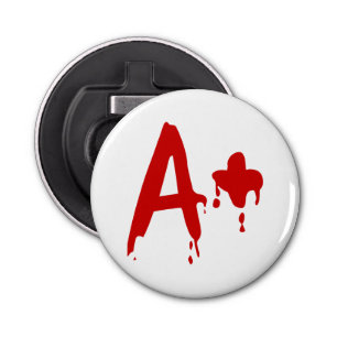 Bloedgroep A+ Positief #Horror Hospital Button Flesopener