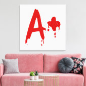 Bloedgroep A+ Positief #Horror Hospital Canvas Afdruk (Insitu (Woonkamer))