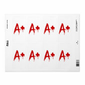 Bloedgroep A+ Positief #Horror Hospital Etiket (Full Sheet)