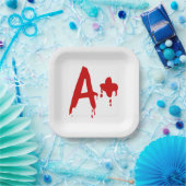 Bloedgroep A+ Positief #Horror Hospital Papieren Bordje (Feest)