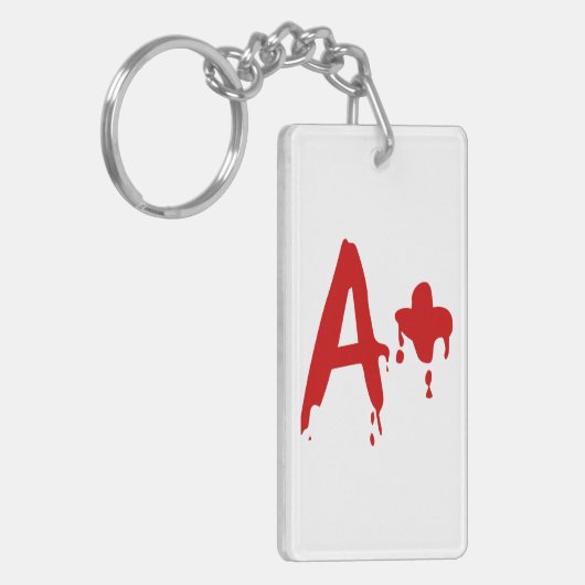 Bloedgroep A+ Positief #Horror Hospital Sleutelhanger (Voorkant Links)