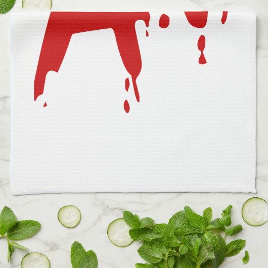 Bloedgroep A+ Positief #Horror Hospital Theedoek (Gevouwen)