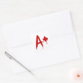 Bloedgroep A+ Positief #Horror Hospital Vierkante Sticker (Envelop)