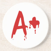 Bloedgroep A+ Positief #Horror Hospital Zandsteen Onderzetter (Voorkant)
