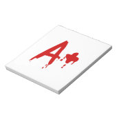 Bloedgroep A+ Positief #Horror Ziekenhuis Notitieblok (Linkerzijde)
