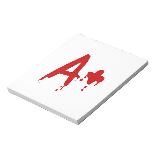 Bloedgroep A+ Positief #Horror Ziekenhuis Notitieblok (Linkerzijde)