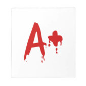 Bloedgroep A+ Positief #Horror Ziekenhuis Notitieblok (Voorkant)
