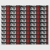 Bloedgroep AB Japans Kanji Cadeaupapier (Vlak)