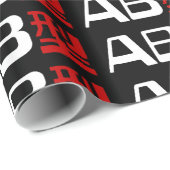 Bloedgroep AB Japans Kanji Cadeaupapier (Rol Hoek)