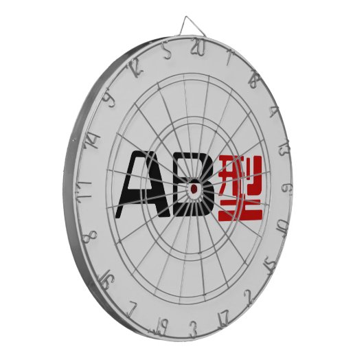 Bloedgroep AB Japans Kanji Dartbord (Voorkant Links)