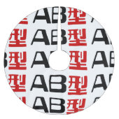 Bloedgroep AB Japans Kanji Kerstboom Rok (Voorkant)