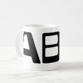 Bloedgroep AB Japans Kanji Koffiemok (Voorkant links)
