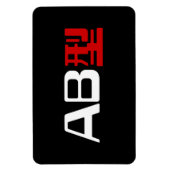 Bloedgroep AB Japans Kanji Magneet (Verticaal)