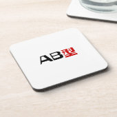 Bloedgroep AB Japans Kanji Onderzetter (Linkerzijde)