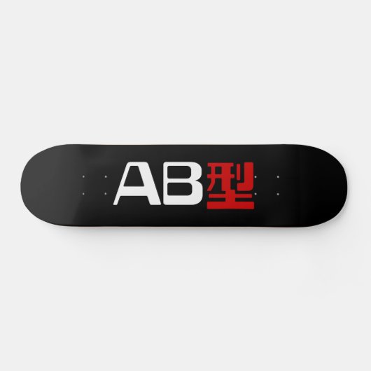 Bloedgroep AB Japans Kanji Skateboard (Horizontaal)