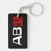 Bloedgroep AB Japans Kanji Sleutelhanger (achterkant)