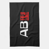 Bloedgroep AB Japans Kanji Theedoek (Verticaal)