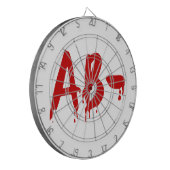 Bloedgroep AB - Negatief #Horror ziekenhuis Dartbord (Voorkant Links)