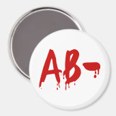 Bloedgroep AB - Negatief #Horror ziekenhuis Magneet (Voorkant / Achterkant)