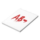 Bloedgroep AB - Negatief #Horror ziekenhuis Notitieblok (Linkerzijde)