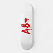 Bloedgroep AB - Negatief #Horror ziekenhuis Persoonlijk Skateboard (Voorkant)