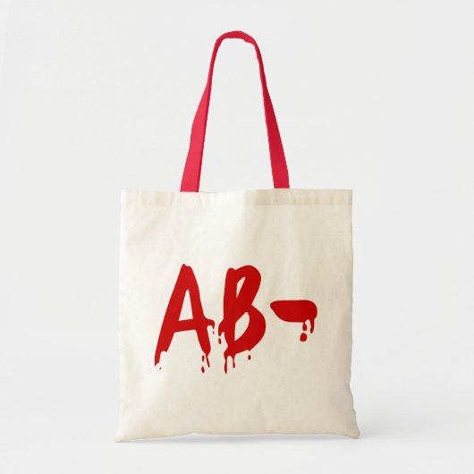 Bloedgroep AB - Negatief #Horror ziekenhuis Tote Bag (Voorkant)