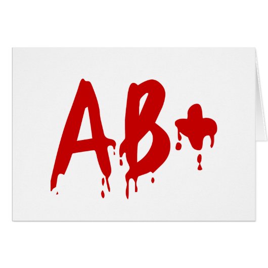Bloedgroep AB+ Positief #Horror Hospital (Voorkant Horizontaal)