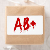 Bloedgroep AB+ Positief #Horror Hospital Etiket (Insitu)