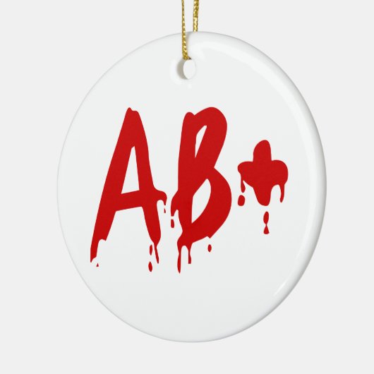Bloedgroep AB+ Positief #Horror Hospital Keramisch Ornament (Links)
