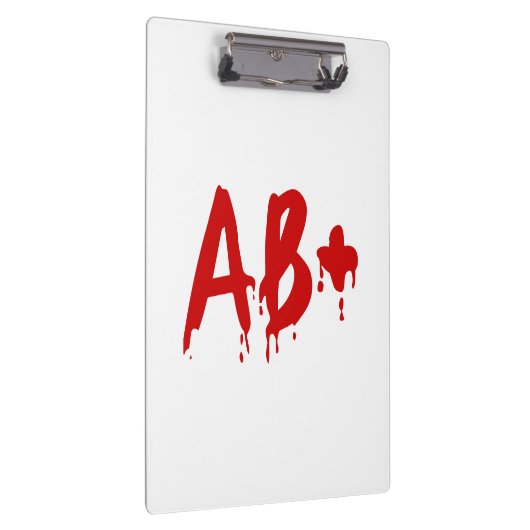 Bloedgroep AB+ Positief #Horror Hospital Klembord (Rechts)