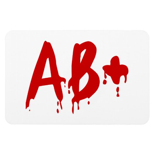 Bloedgroep AB+ Positief #Horror Hospital Magneet (Horizontaal)