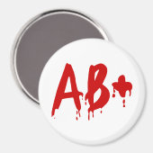 Bloedgroep AB+ Positief #Horror Hospital Magneet (Voorkant / Achterkant)