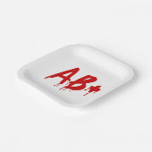 Bloedgroep AB+ Positief #Horror Hospital Papieren Bordje (Gebogen)