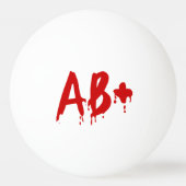 Bloedgroep AB+ Positief #Horror Hospital Pingpongbal (Achterkant)
