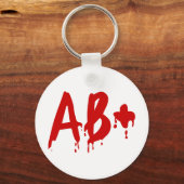 Bloedgroep AB+ Positief #Horror Hospital Sleutelhanger (Voorkant)