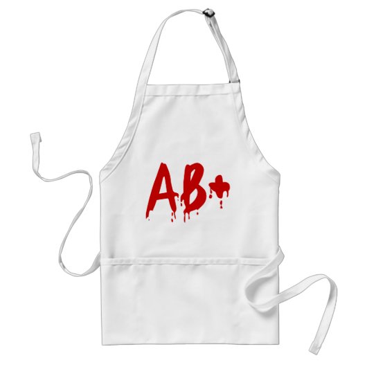 Bloedgroep AB+ Positief #Horror Hospital Standaard Schort (Voorkant)