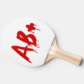 Bloedgroep AB+ Positief #Horror Hospital Tafeltennisbatje (Zijkant)