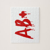 Bloedgroep AB+ Positief #Horror Ziekenhuis Legpuzzel (Verticaal)