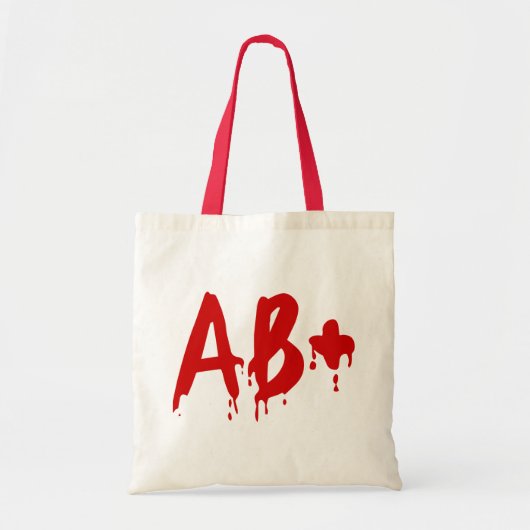 Bloedgroep AB+ Positief #Horror Ziekenhuis Tote Bag (Voorkant)